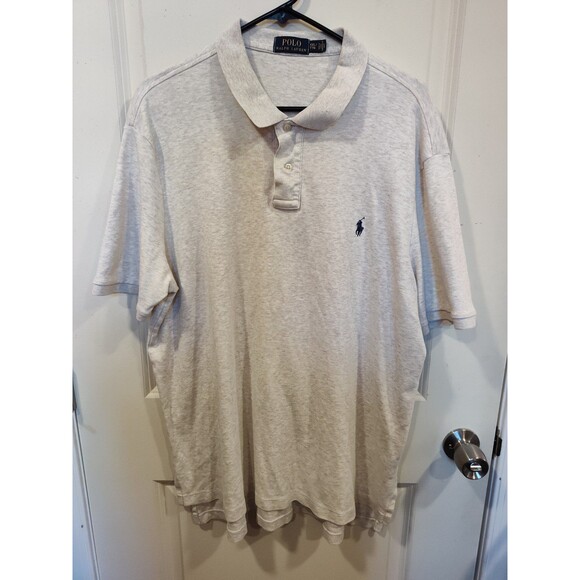 Men's Polo Ralph Lauren Short Sleeve Polo Shirt Heather Gray XXL - Picture 2 of 6